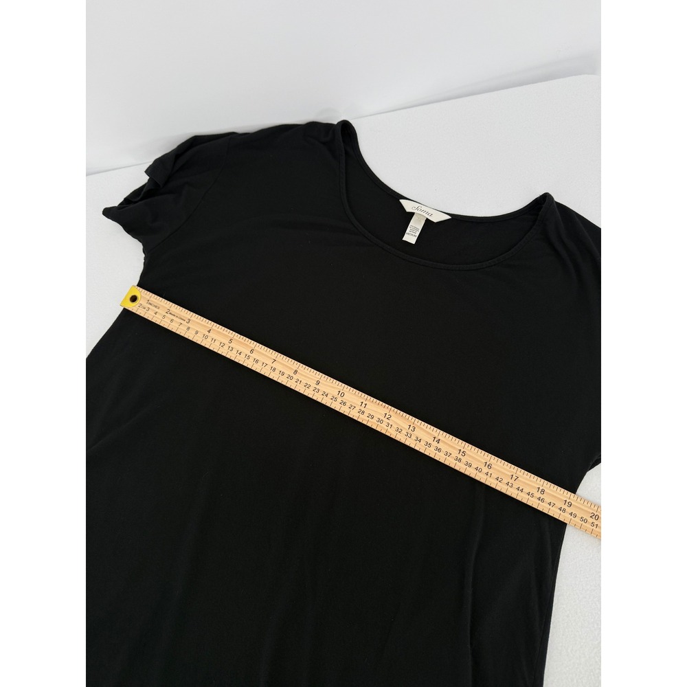 Soma Pajama Top Womens Medium Black Short Sleeve Scoop Neck Loungewear Top - Picture 5 of 5